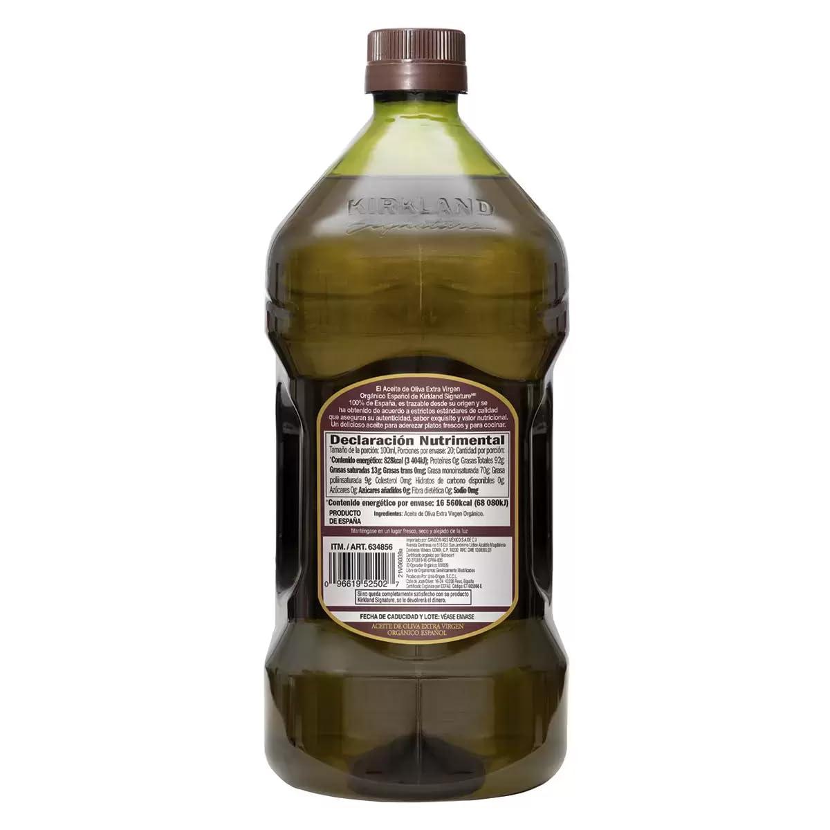 Kirkland Signature Organic Cold Pressed Extra Virgin Olive Oil - 2 L - Image 3