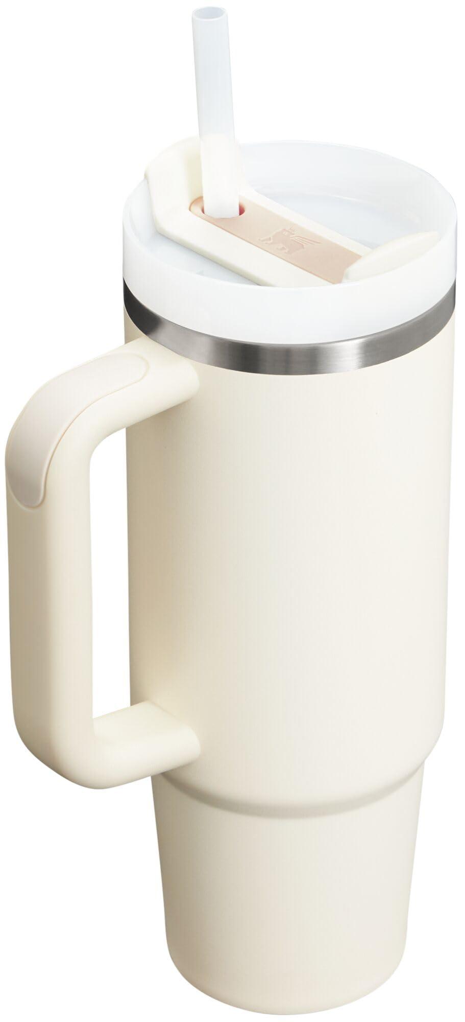 STANLEY Quencher H2.0 Tumbler with Handle and Straw 30 oz | Flowstate 3-Position Lid | Cup Holder Compatible for Travel | Insulated Stainless Steel Cup | BPA-Free | Cream 2.0 - Image 3