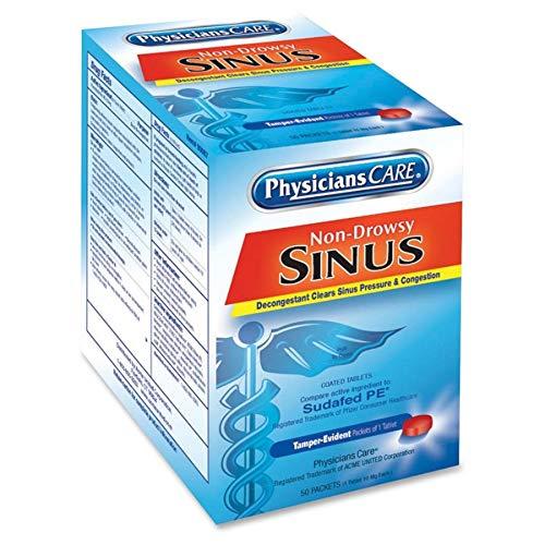 PhysiciansCare Sinus Decongestant Congestion Medication, 2 Tablets Per Packet, Box Of 50 - Image 7