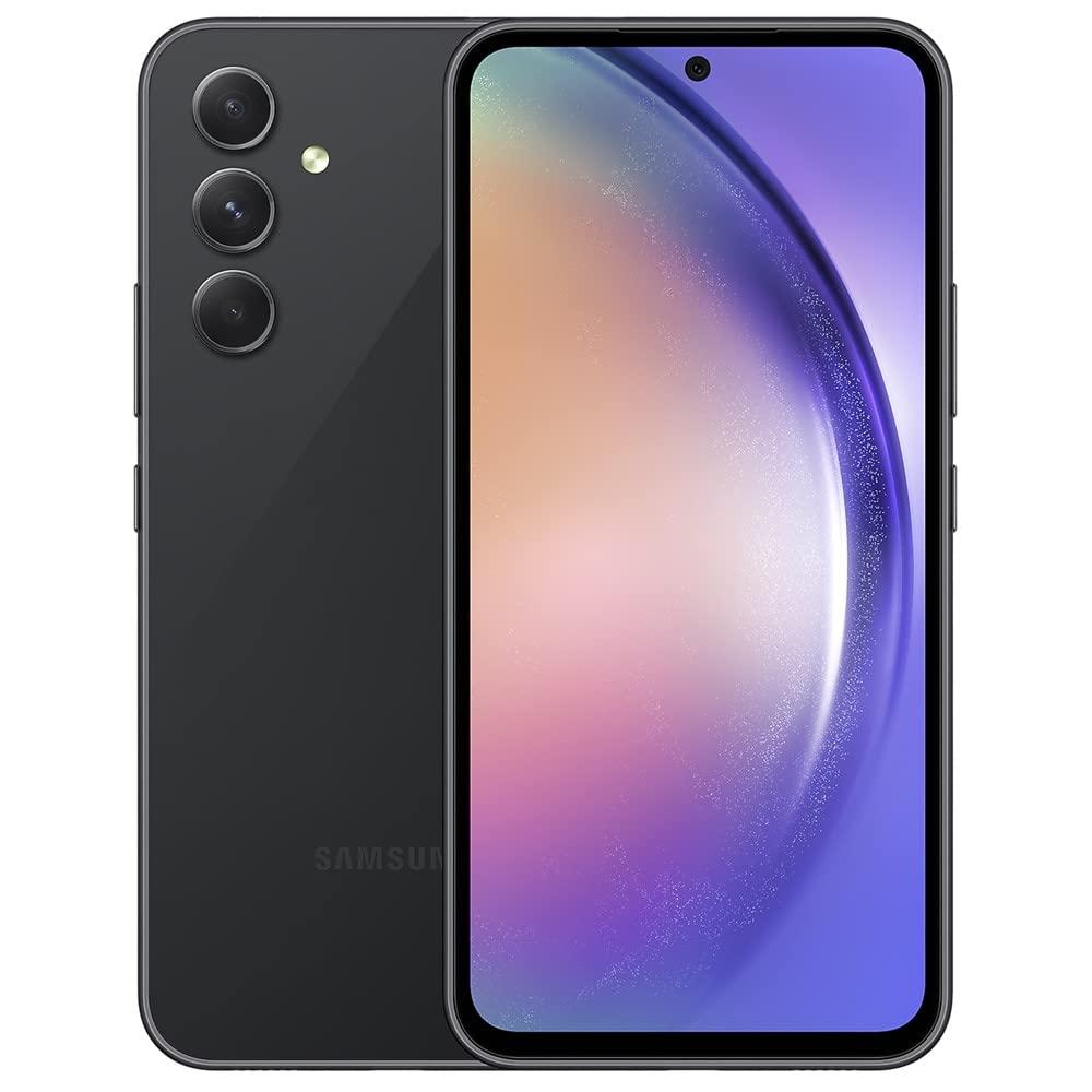SAMSUNG Galaxy A54 5G | 128GB | 6.4” Fluid Display Screen | Hi Res Camera | 5,000 mAH huge Battery| US Version | 2023 Model | Unlocked Android Smartphone | Awesome Black (Renewed)