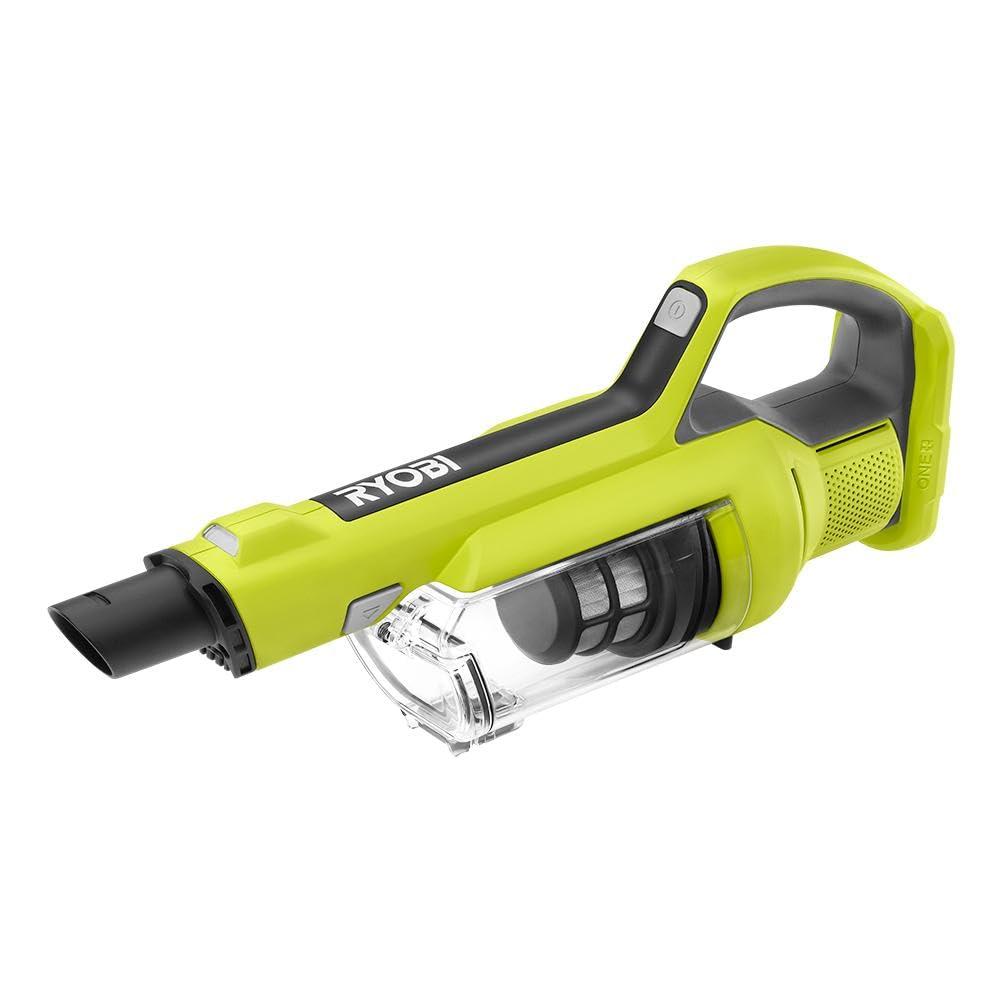 RYOBI ONE+ 18V Cordless Hand Vacuum with Powered Brush (Tool Only) Black Green (PCL700B) (Renewed) - Image 2