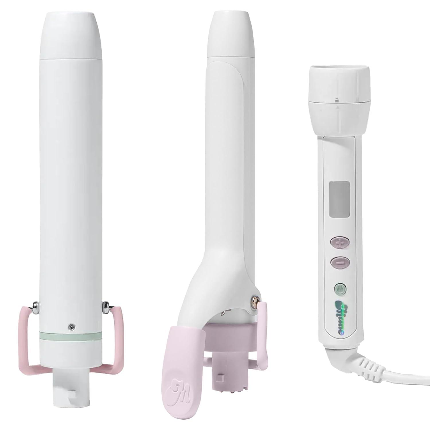 Mane The Power Curl Collection Hair Kit - 1.25" Curling Wand Styling Attachment + 1" Curling Iron Styling Attachment + Power Bottom Base - Designed with Dual Voltage for Travel (3 Count) - Image 1