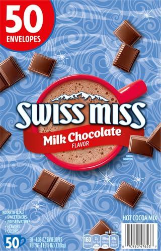 Swiss Miss Milk Chocolate Flavor Hot Cocoa Mix, 1.38 oz. 50-Count - Image 4