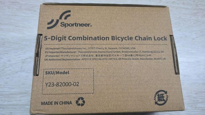 Sportneer Bike Lock: 5 Digit Combination High Security Anti Theft Bike Chain Lock - 3.2/3.6/4ft Heavy Duty Keyless Bicycle Lock for Bike, Motorcycle, Scooter, Door & Gate - 4/6mm Thick, Easy to Use - Image 11