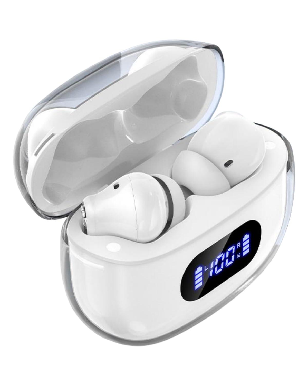 AIgetopANC Wireless Earbuds P1 PRO with Translucent Style, Bluetooth Headphones with Clear Call Mics, IPX7 Waterproof Ear Buds Deep Bass Wireless Earphones, 30H Compatible with Samsung TV Android iOS - Image 9