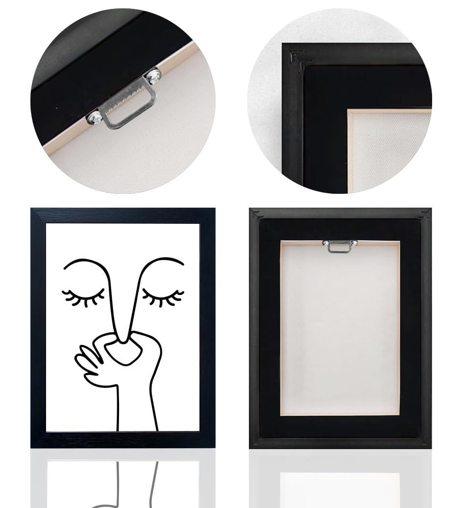 AIANHUA Black and White Bathroom Wall Decor Bad Smell Humorous Wall Art Funny Guest Toilet Picture Print Painting Modern Minimalistic Bathroom Sign - Image 4