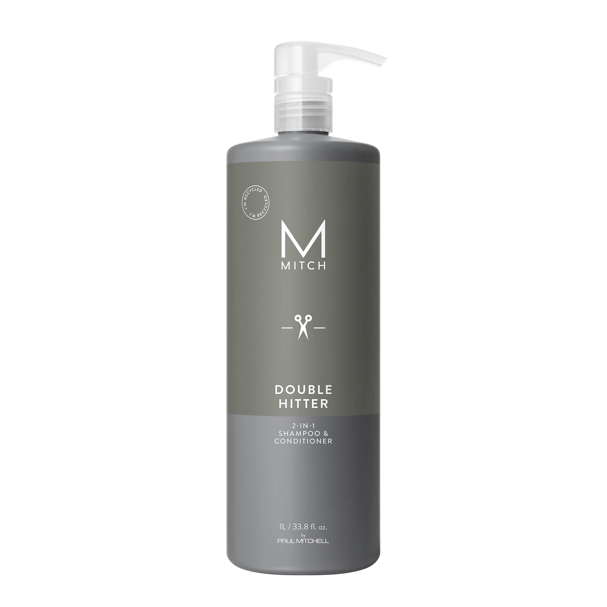 MITCH by Paul Mitchell Double Hitter 2-in-1 Shampoo & Conditioner for Men, For All Hair Types