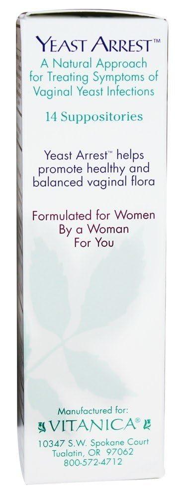 Vitanica Yeast Arrest, Homeopathic Vaginal Suppositories, for Yeast Infection Symptoms, Relieves Burning, Itching & Discharge, with Boric Acid, Tea Tree Oil & Probiotics, Vegan (Pro Logo, 14ct) - Image 5