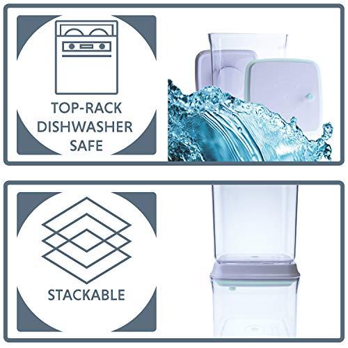 iChewie - BopTop (1pc - 900ml) Airtight Food Storage Container – Mechanical Silicone Seal Canister - BPA-Free - 0.9Qt - Image 3