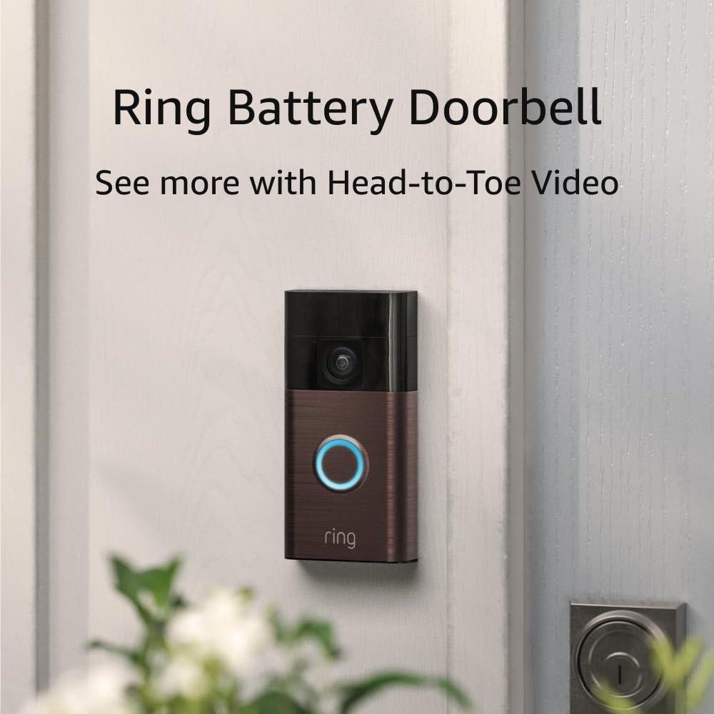 Ring Battery Doorbell, Head-to-Toe Video, Live View with Two-Way Talk, and Motion Detection & Alerts (2024 release), Venetian Bronze - Image 8