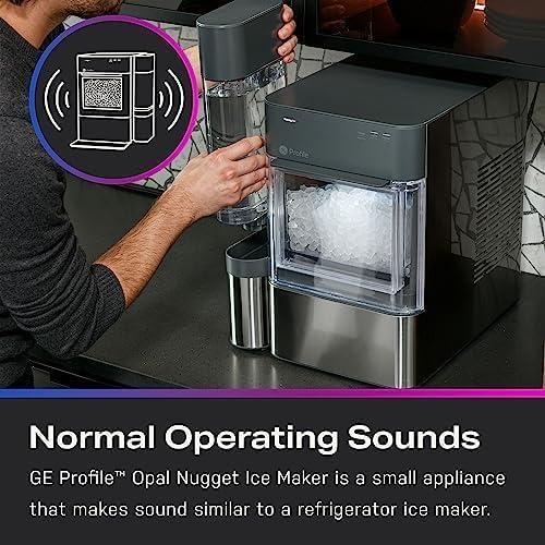 GE Profile Opal 2.0 XL with 1 Gallon Tank, Chewable Crunchable Countertop Nugget Ice Maker, Scoop Included, 38 lbs in 24 Hours, Pellet Ice Machine with WiFi & Smart Connected, Black Stainless - Image 6