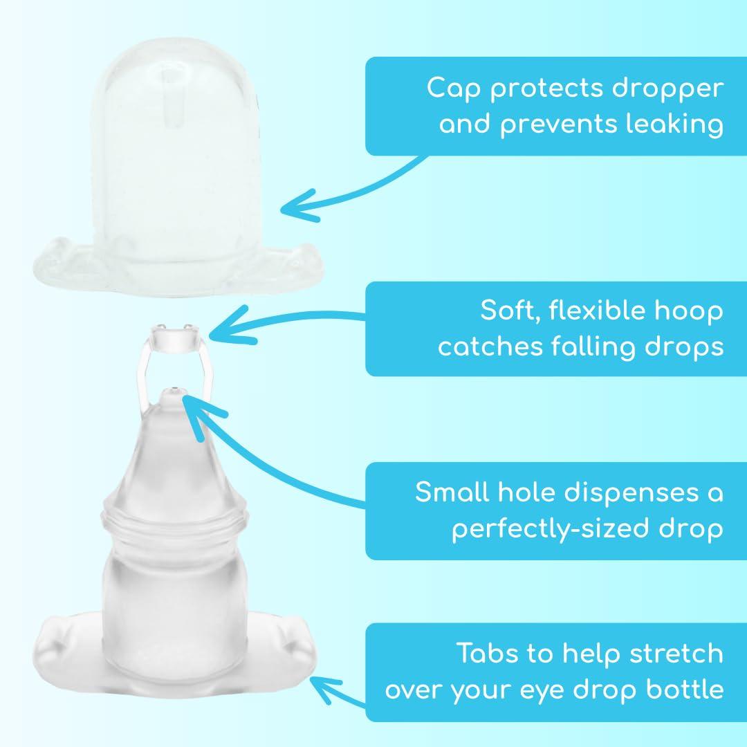 Precision Dropper - Eye Drop Assist Device – Mess-Free Eyedrop – No Head Tilt, Less Flinching, and Comfortable use - Compatible with Most Bottles - Eyedropper Dispenser (1-Pack) - Image 3
