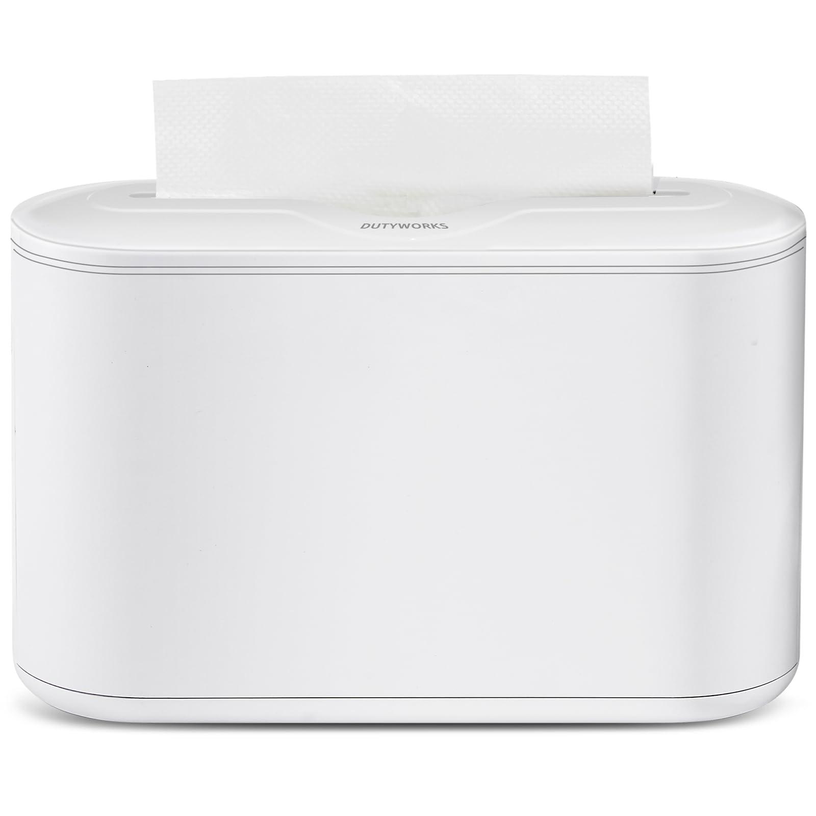 Multifold Paper Towel Dispenser Countertop, Commercial Hand Towel Dispenser for Bathroom Kitchen Home, Trifold/C Fold/Z Fold Napkin Dispenser, Abs Plastic - Non-Slip, White