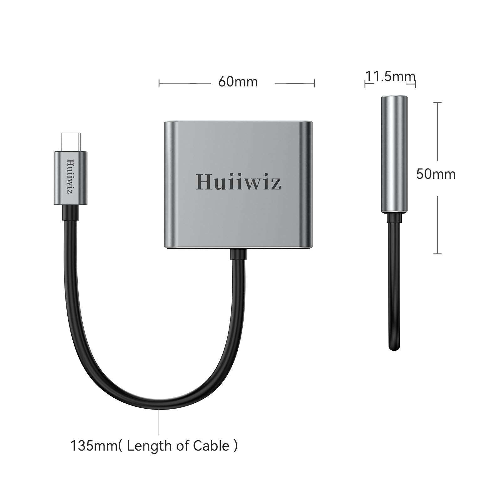 Huiiwiz USB C to HDMI Adapter for iPhone MacBook Mac iPad Switch, USBC HDMI Adapter with Multiport to TV Monitor Projector(4K, USB3.0, PD 100W) - Image 8