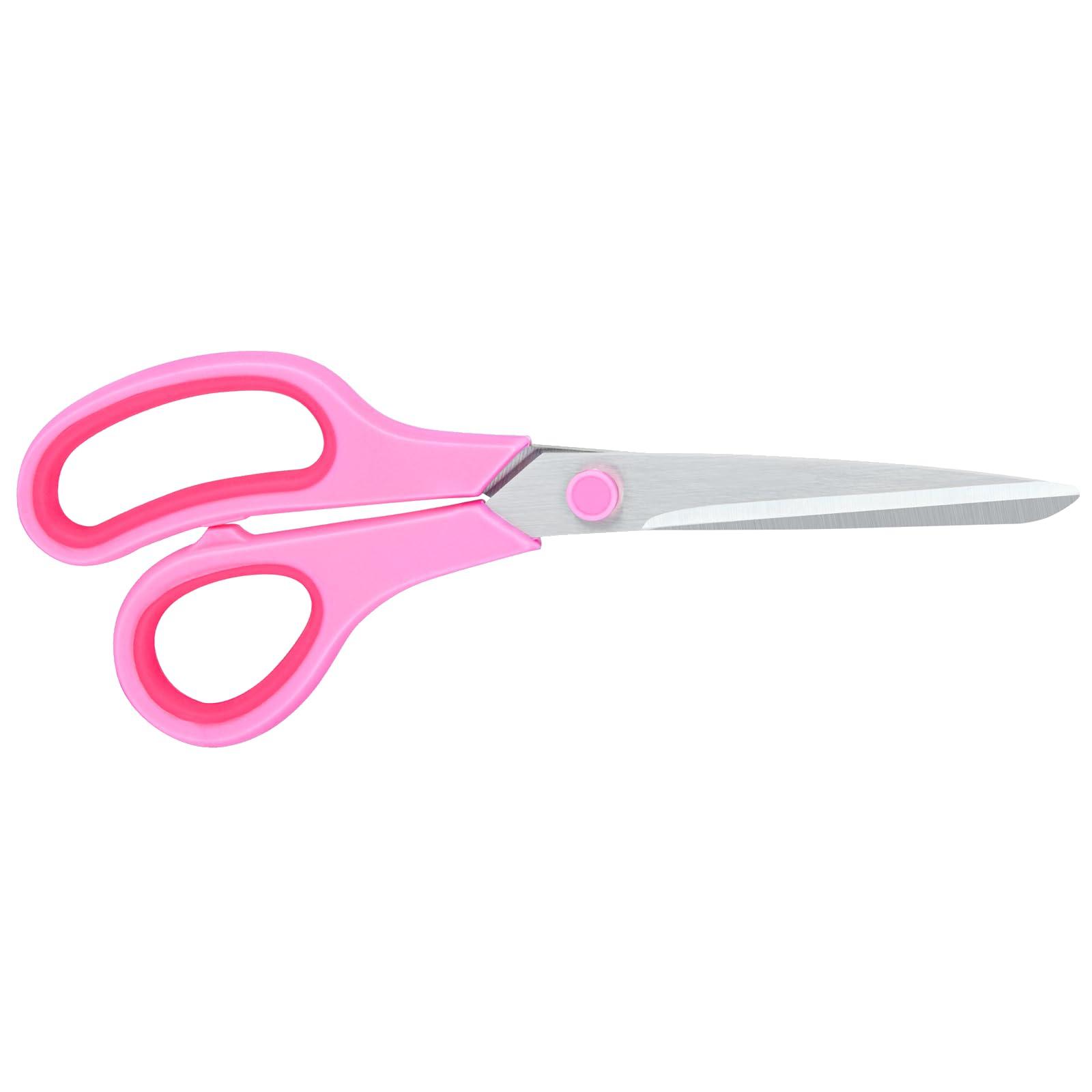 Scissors for Office Home School Craft Sewing Fabric Supplies(Pink), 8 Inch - Image 6