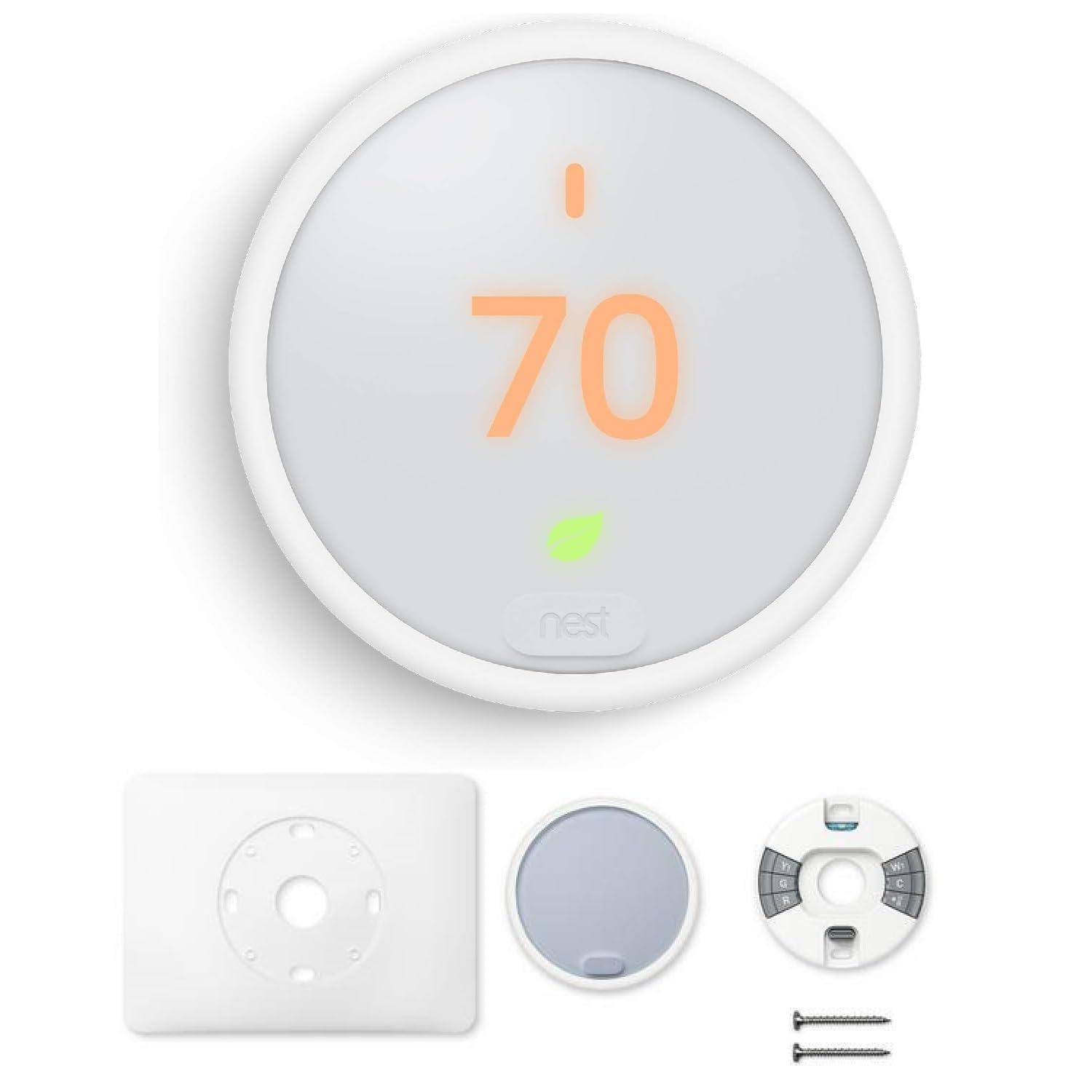 Google Nest Thermostat - Programmable Smart Learning Thermostat with Easy Installation and Trim Kit Bundle, White - Image 6