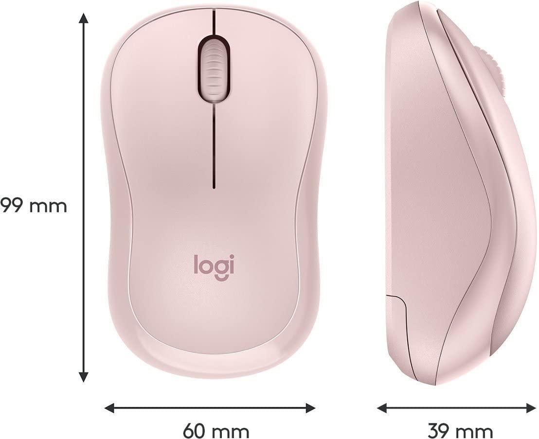 Logitech M220 Silent Wireless Mouse, 2.4 GHz with USB Receiver, 1000 DPI Optical Tracking, 18-Month Battery, Ambidextrous, Compatible with PC, Mac, Laptop - Rose (Renewed) - Image 7