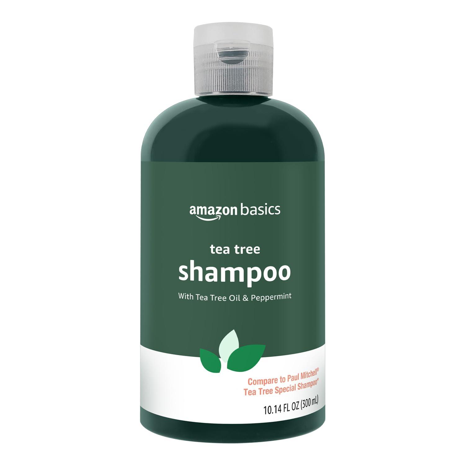 Amazon Basics Tea Tree Shampoo, 10.14 Fl Oz, Pack of 1 - Image 1