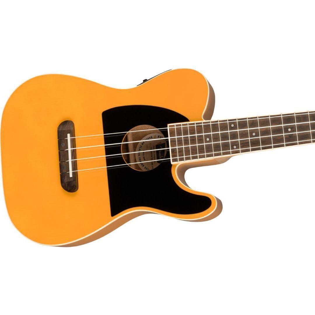 Fender Fullerton Tele Concert Ukulele, Butterscotch Blonde 28.1 x 11.1 x 3.6 inches - Image 4
