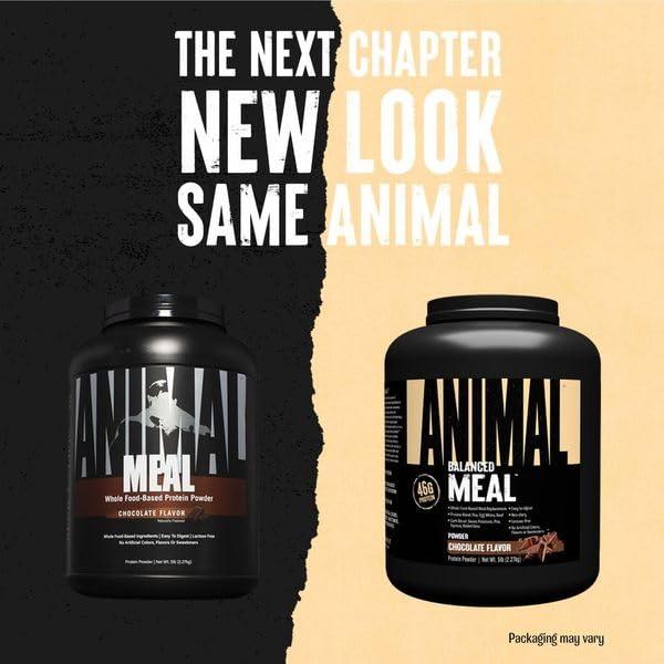 Animal Meal - Protein Shake with Whole Food Ingredients, Aids in Muscle Recovery, with Egg White, Beef & Pea Protein Blend, Chocolate Flavor, 5 lbs - Image 2