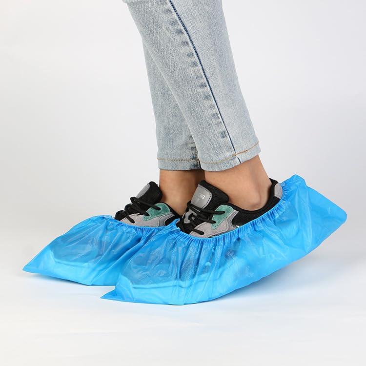 100Pcs50Pairs Disposable Shoe Covers,Boot Cover Waterproof,Dust proof,Non-slip,CPE Booties Shoes Protectors Coverings,White color,The Size Fit Most - Image 5