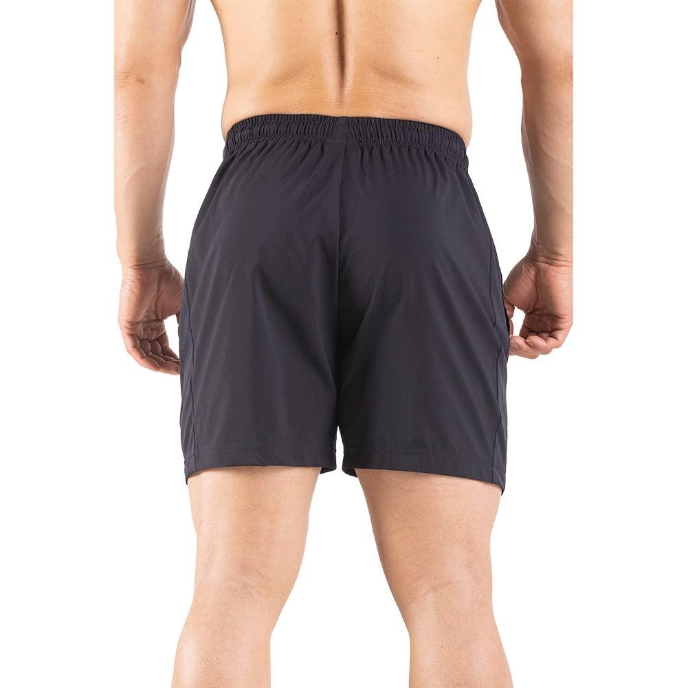 Gaglg Men's 5" Running Shorts 2 Pack Quick Dry Athletic Workout Gym Shorts with Zipper Pockets - Image 6