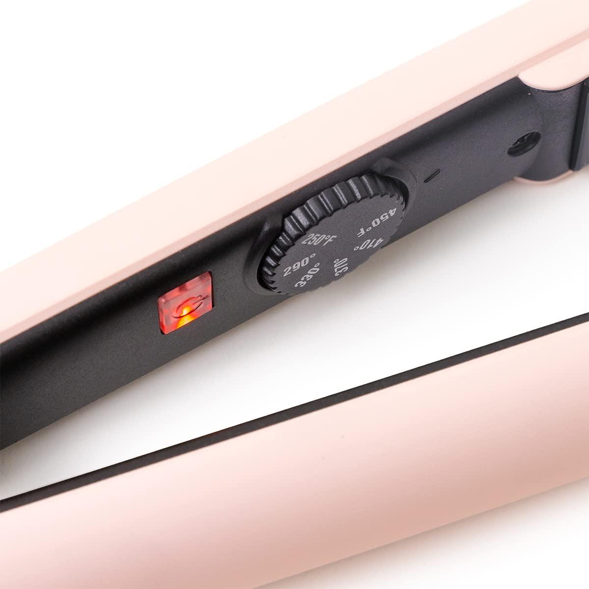 L'ANGE HAIR Le Ceramique 1-Pass Flat Iron Hair Straightener | Fast Heating Ceramic Flat Iron | Best Hot Tools Professional Hair Straightener to Lock in Moisture & Shine | (Blush) - Image 8