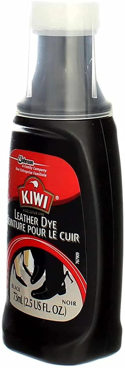 KIWI Leather Dye Restorer | For Shoes, Boots, Furniture, Jacket, Briefcase and More | Black | Includes Sponge Applicator - Image 5