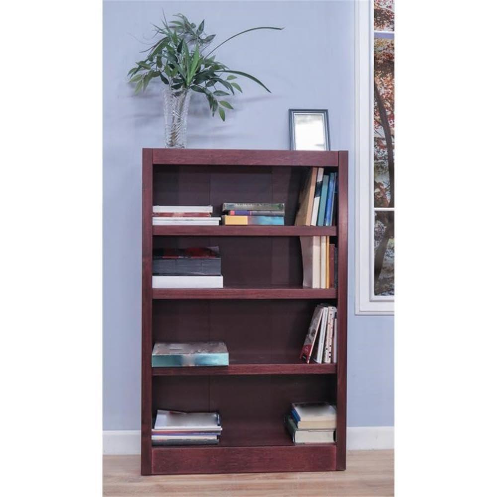 Concepts In Wood Midas Four Shelf Bookcase 48" H Cherry Finish - Image 6