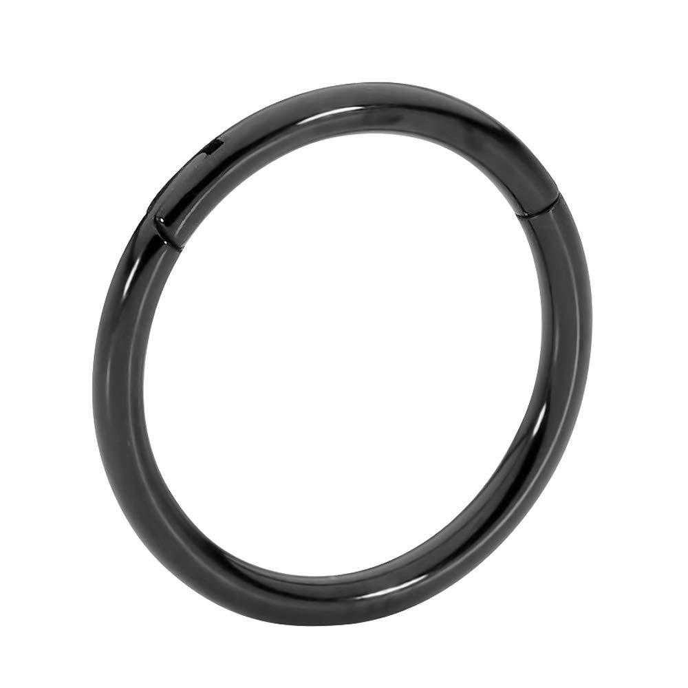 365 Sleepers Titanium Implant Grade Nose Rings 20G 18G 16G 14G 12G 10G 8G 6G Septum Jewelry Hinged Segment Ring Body Piercing Hoop Lip Rings Helix Cartilage Rook Earrings Nickel Free Hypoallergenic - Image 2