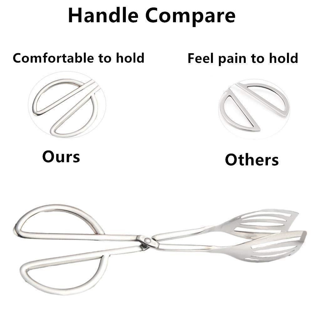 Stainless Steel Buffet Tongs - Set of 2, 10.3' - Image 4