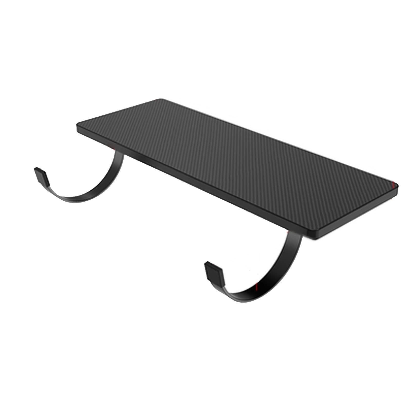 Ergonomic Computer Keyboard Stand for Desk，Extend Desktop Bow Mount Design Steel Bracket，Office Mouse and Keyboard Tray Suitable for Various Desktops(Carbon Fiber Color,55CM_Straight)