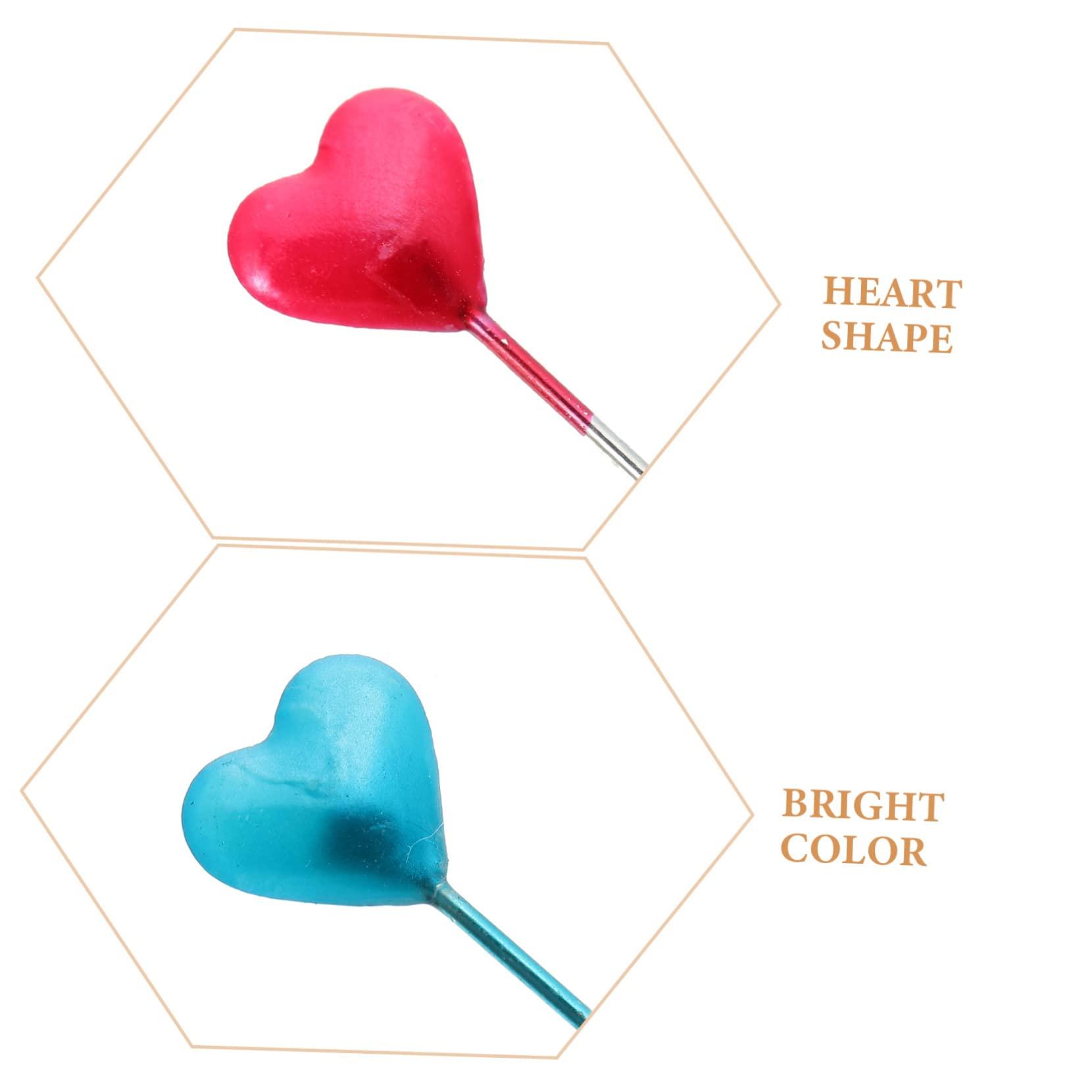 ULDIGI 216pcs Heart Shaped Pearl Head Pins Quilting Sewing Pins with Heart Heads Corsage Making DIY Jewelry Craft Positioning Needles - Image 3