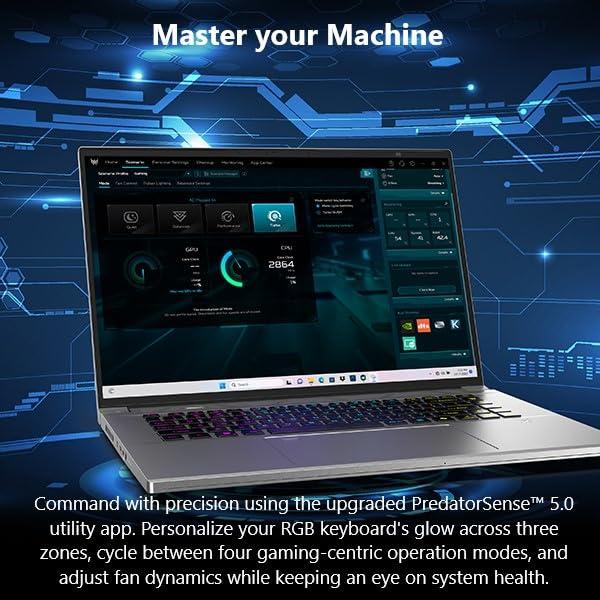 Acer Predator Triton Neo 16 Gaming Creator Laptop | 16" WQXGA+ 165Hz Calman Verified | AI-Powered | Intel Core Ultra 9 processor 185H | NVIDIA GeForce RTX 4070 | 32GB LPDDR5X | 1TB SSD | PTN16-51-932N - Image 12