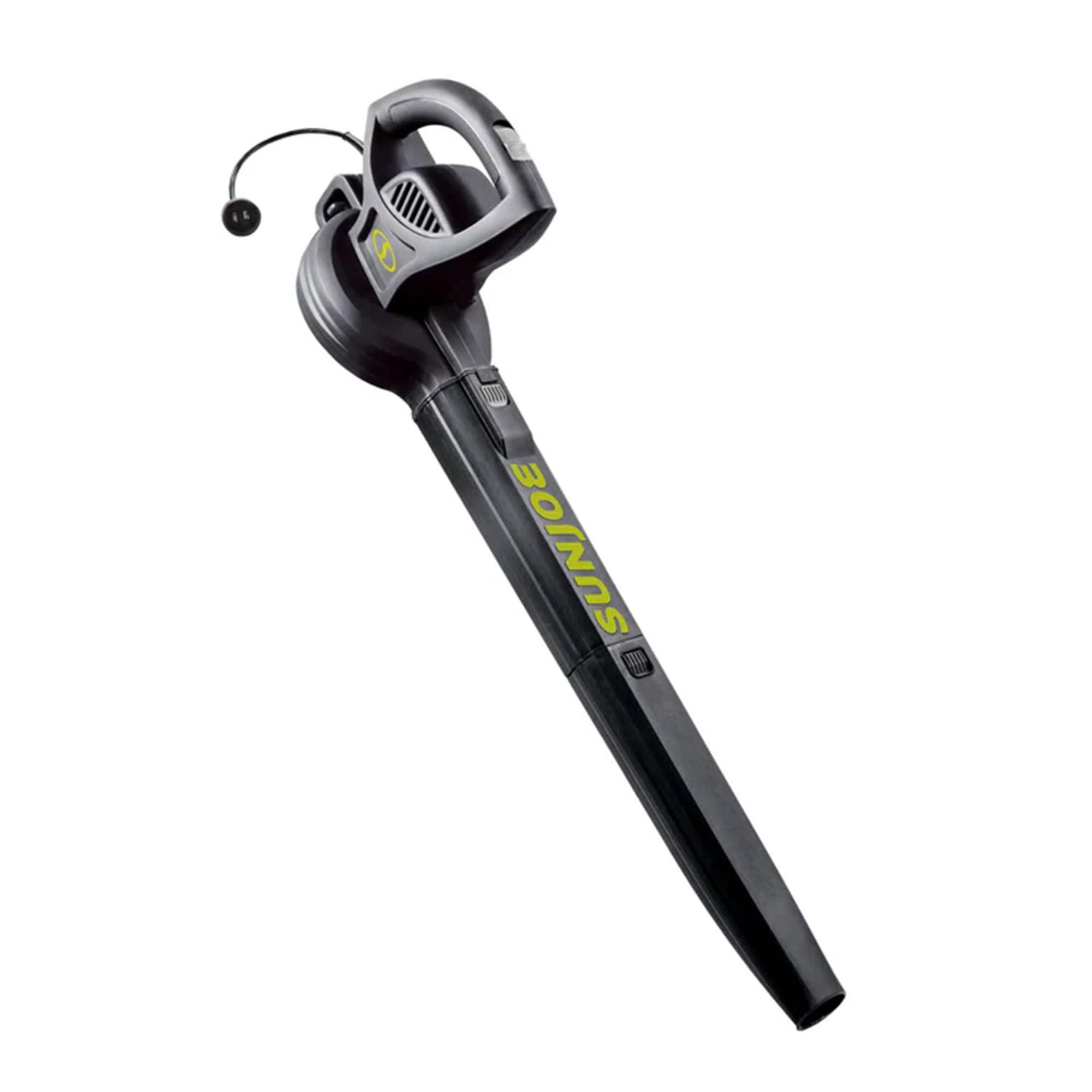 Sun Joe All-Purpose Electric Leaf Blower, 6-Amp Motor, 155 MPH, 260 CFM, Black - Lightweight & Compact, One-Hand Operation for Yards, Porches, Patios, Walkways, Decks, Garage & Light Snow