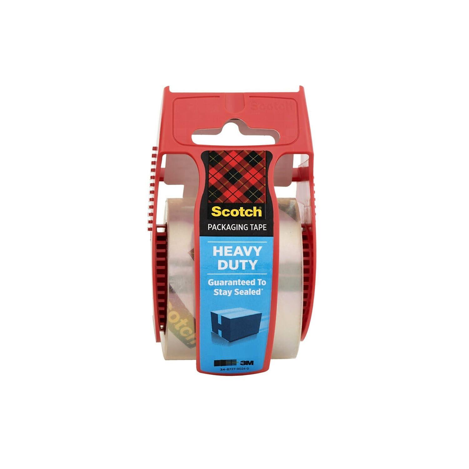 Scotch Heavy Duty Shipping Packaging Tape with Dispenser , Pack Of 2