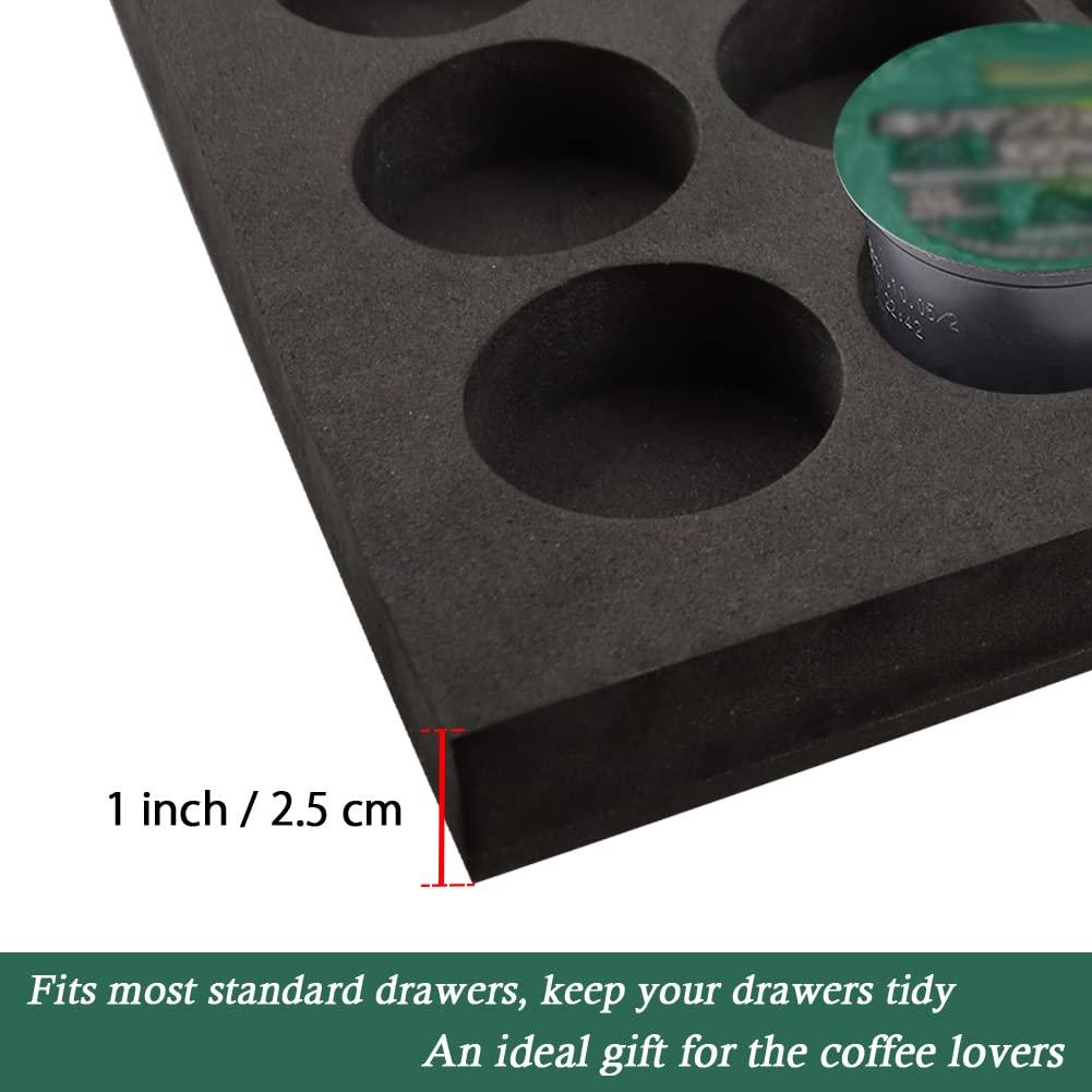 Coffee Pod Holder Compatible with KCup Keurig Pods Coffee Holder Drawer Organizer Tray for Kitchen Office Home Holds 40 Coffee Pods (16.5” X 11”) - Image 6
