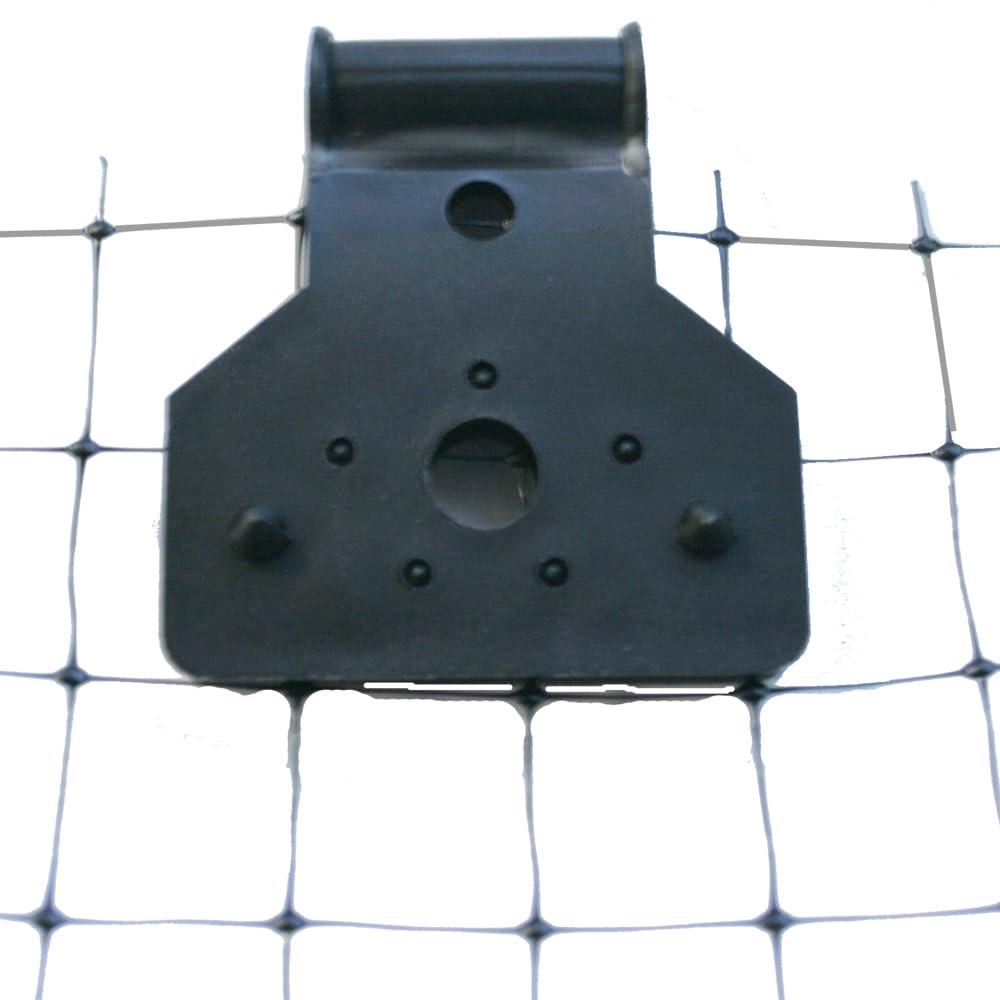 Bird B Gone Garden Netting Clips - 125 Clips Per Pack - Durable Black Plastic Garden Clips for Netting - Clamp Net Clips for Securing Bird Netting - Weatherproof Garden Clamps for Mesh Netting