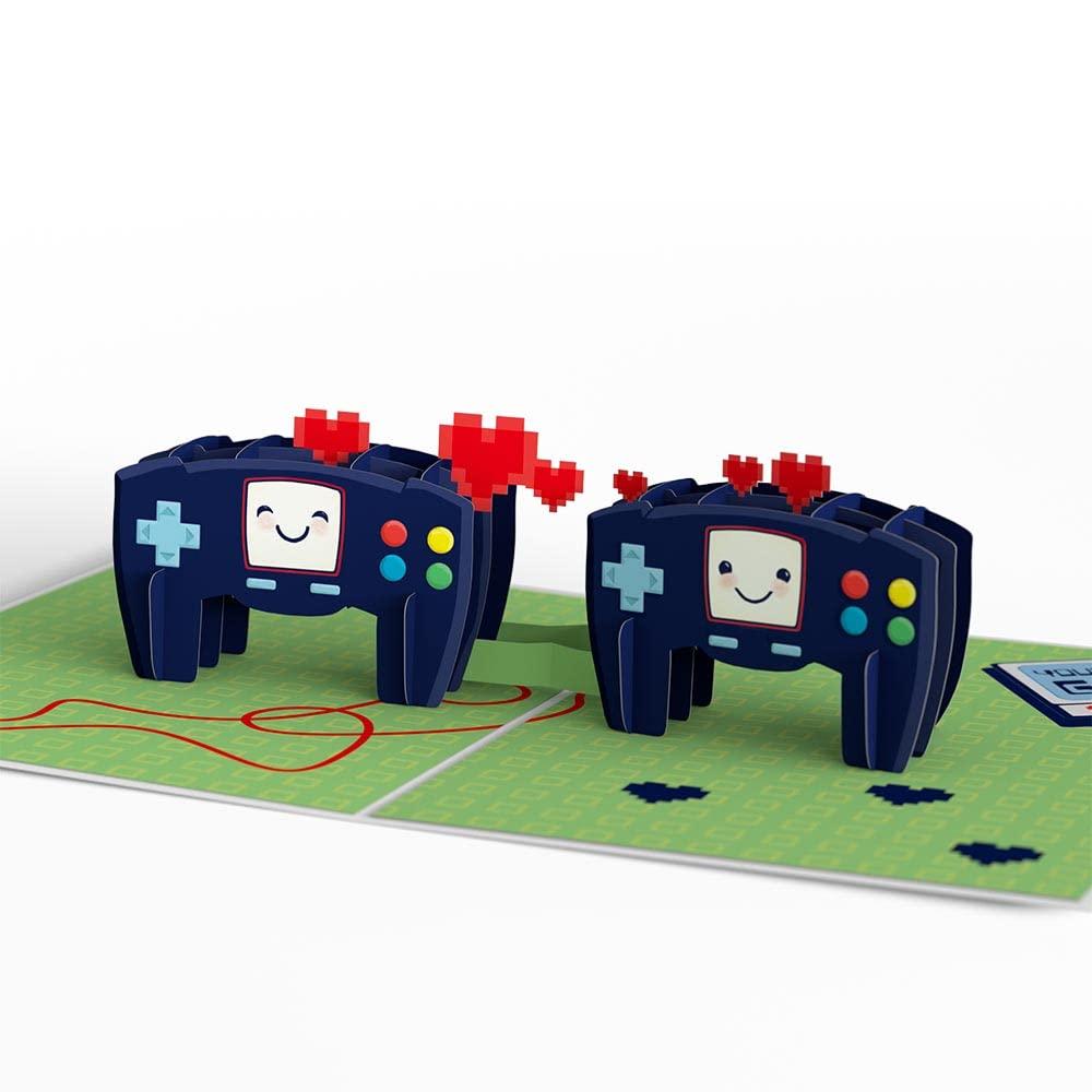 Lovepop Everyday Pop-Up Card for Her, Him - 3D Love Novelty Greeting Cards - Video Game Be My Player 2-5" x 7" - Blank Notecard & Envelope Included - Image 2