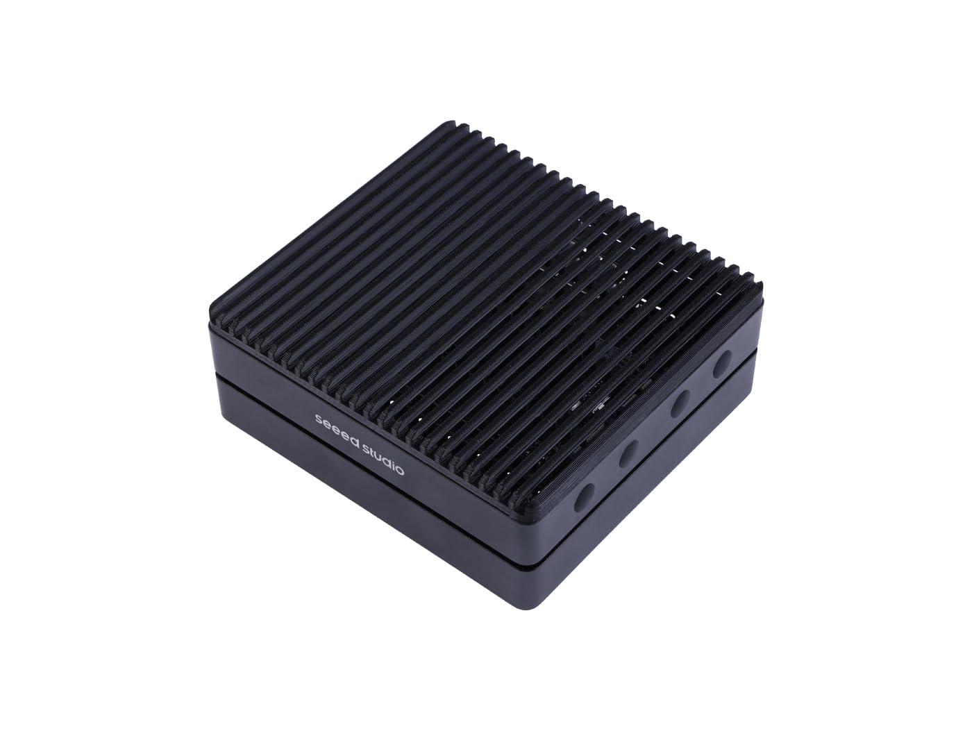 Seeed studio NVIDIA Jetson Nano Edge AI Device - reComputer J1010 Kit, Aluminium Case, Pre-Installed Jetpack System. Mini PC with 0.5 TFLOPs (FP16), Power Supply NOT Included