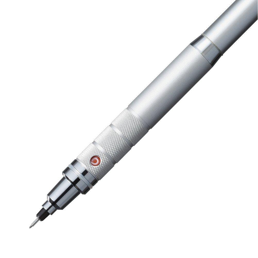 Uni Kuru Toga Roulette Model Auto Lead Rotation 0.5mm Mechanical Pencil, Silver Body (M510171P.26) - Image 3