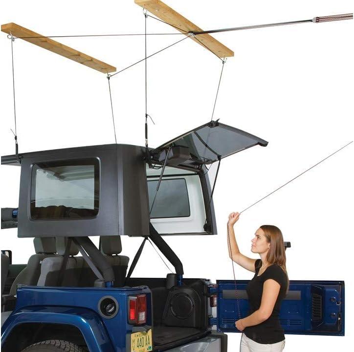 HARKEN - Truck Cap Overhead Garage Storage Hoist, Self-Leveling, Safe Anti-Drop System, Easy One-Person Operation, Smart Garage Organization - Image 5