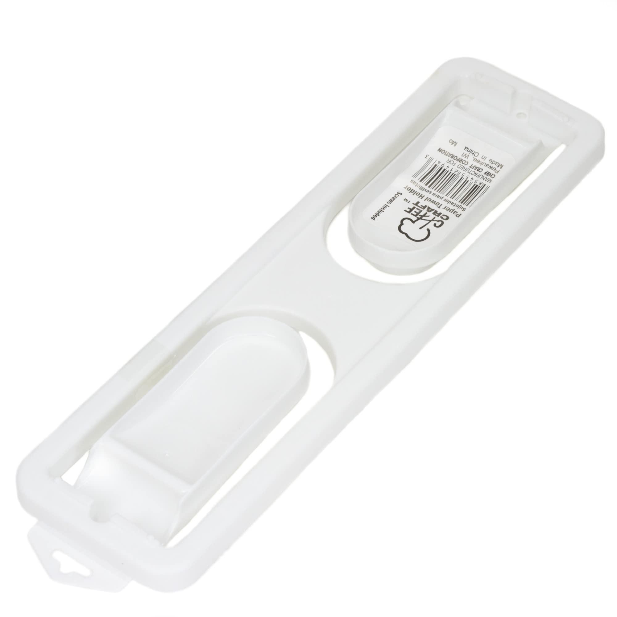 Chef Craft Select Plastic Paper Towel Holder, 12.5 inches in Length, White - Image 2