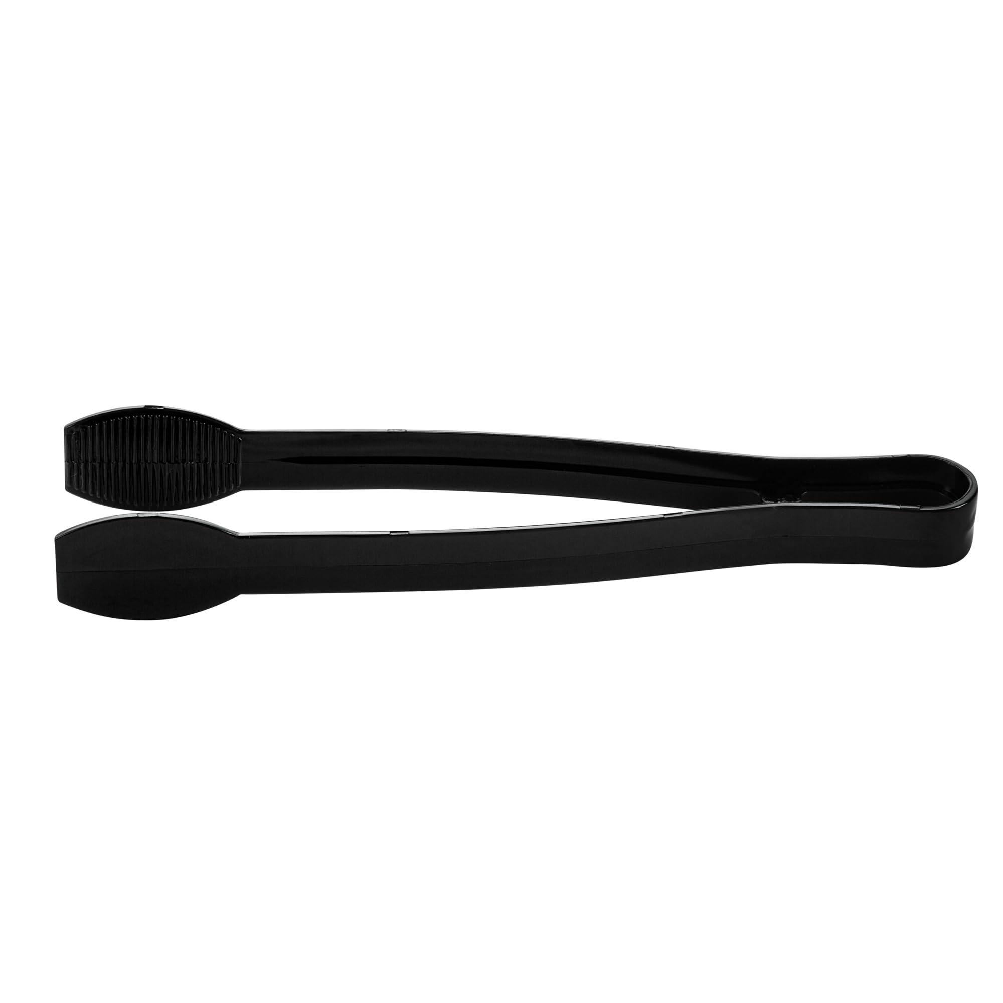 Restaurantware-Cater Tek 9 Inch Serving Tongs, 10 Disposable Tongs For Catering - With Ridged Tips, Heavy-Duty, Black Plastic Food Tongs, Long Handle, For Weddings, Buffets, Catering Events - Image 12