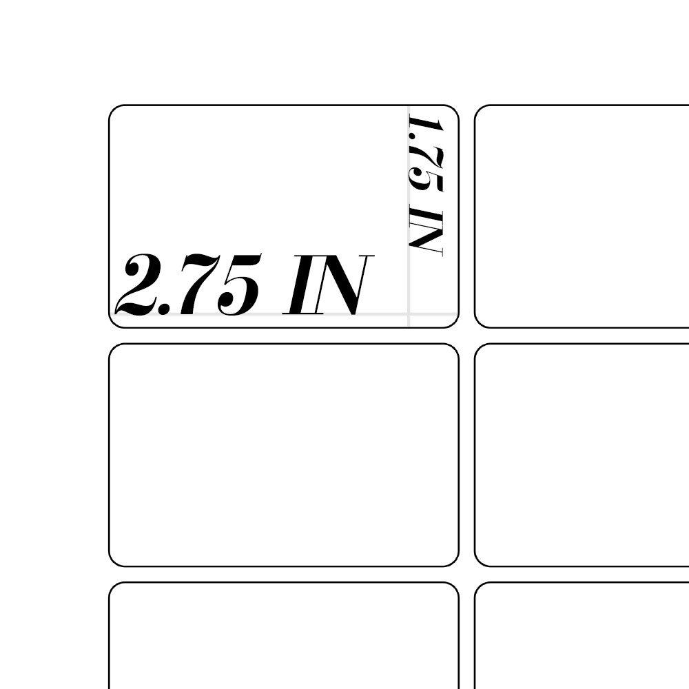 120 Labels for 4 oz Jars, 1.75 in. x 2.75 in. (White Waterproof Vinyl (Inkjet only)) - Image 5