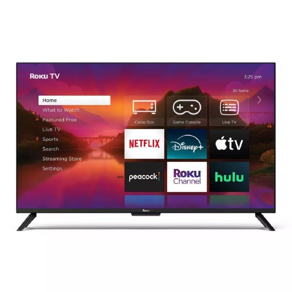 Roku 50" Select 4K LED Smart TV with Streaming Capability, TV Apps, Wi-Fi, Voice control Remote - 50R4A4 (Renewed)