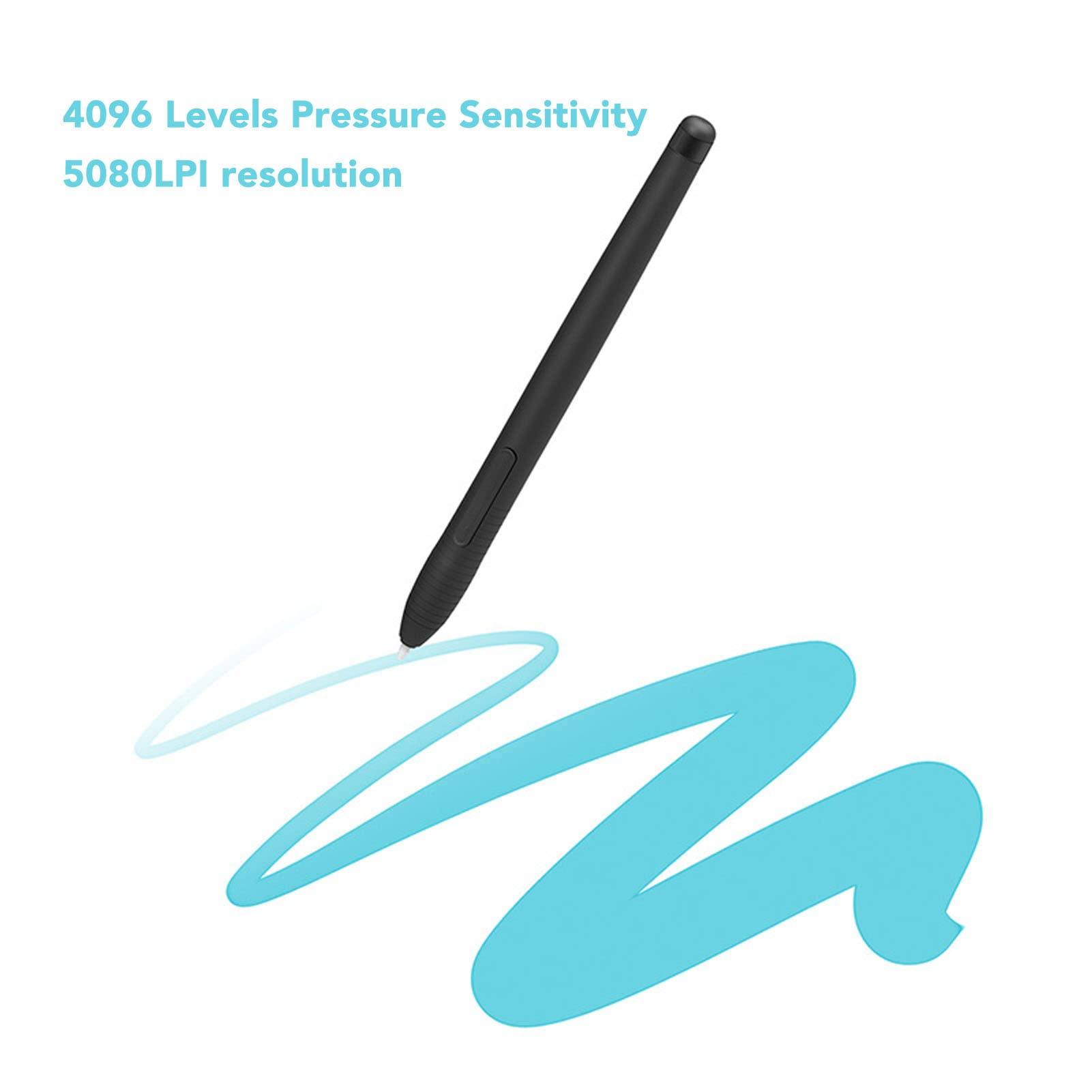 PW201 Stylus Pen for Huion HST640 H610PRO V2 HC16 HS64 HS610 GC610 H1161 H320M Drawing Tablet, Ergonomic Pen Replacement for Drawing Board - Image 6