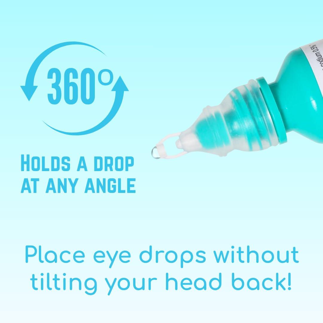 Precision Dropper - Eye Drop Assist Device – Mess-Free Eyedrop – No Head Tilt, Less Flinching, and Comfortable use - Compatible with Most Bottles - Eyedropper Dispenser (1-Pack) - Image 6