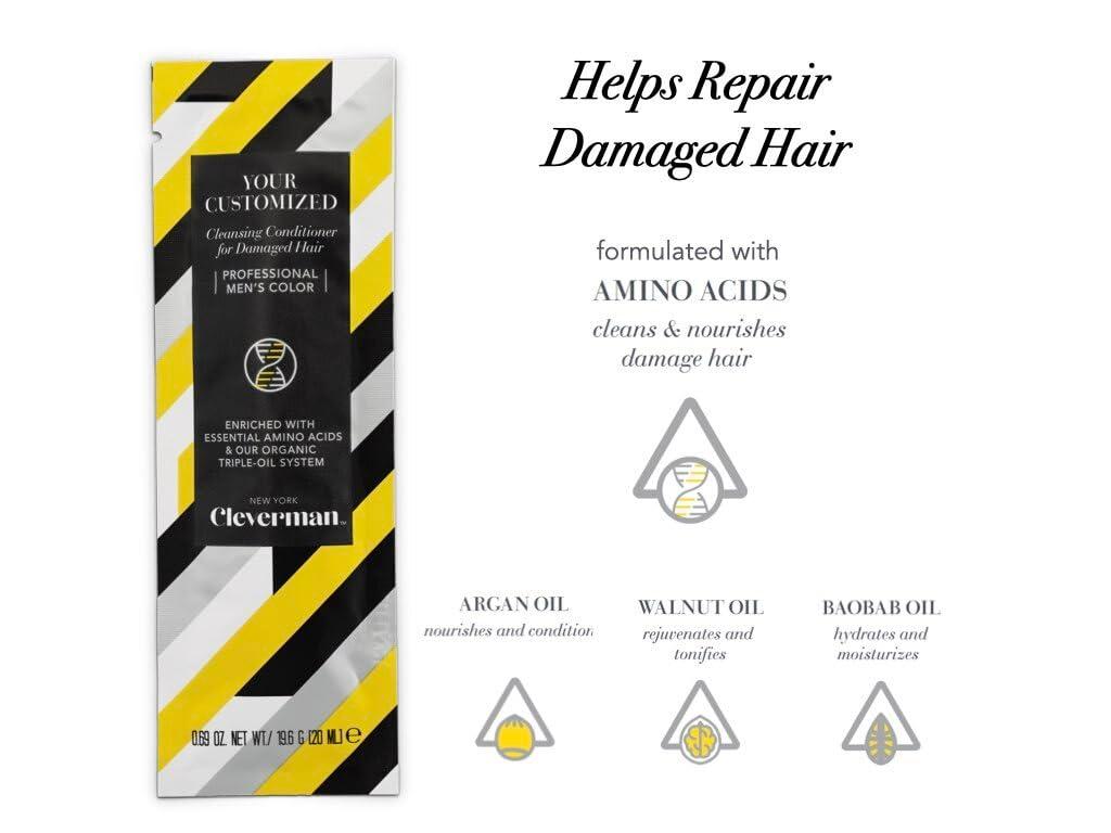 CLEVERMAN Men's Cleansing Conditioner for Damaged Hair, 20mL (Sample Size) - Image 3