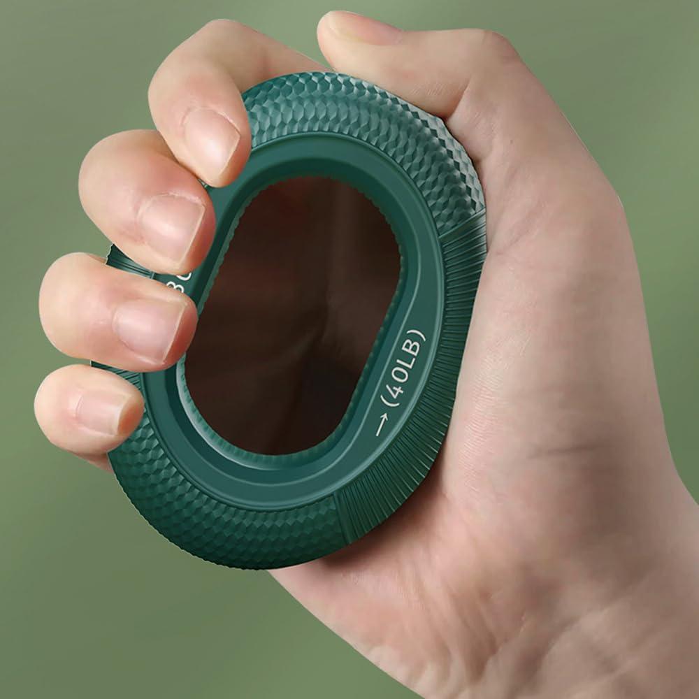 Hand Strengthener Grip 3 in 1 Rubber Circle Finger Wrist Exercise Squeezer 20 30 40 50 60 70 Pounds - Image 6